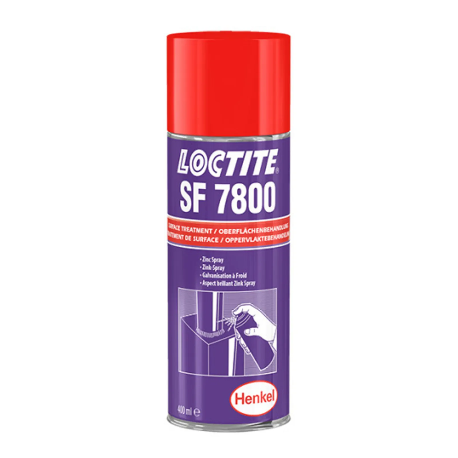 Спрей цинковый, защитное покрытие (серый) Loctite 7800